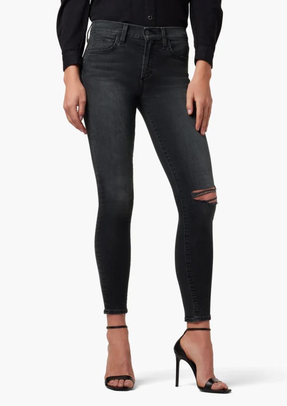 JOE'S JEANS Icon Jeans 00 Size 24 Delphine Destructed Mid Rise Skinny Ankle NWT